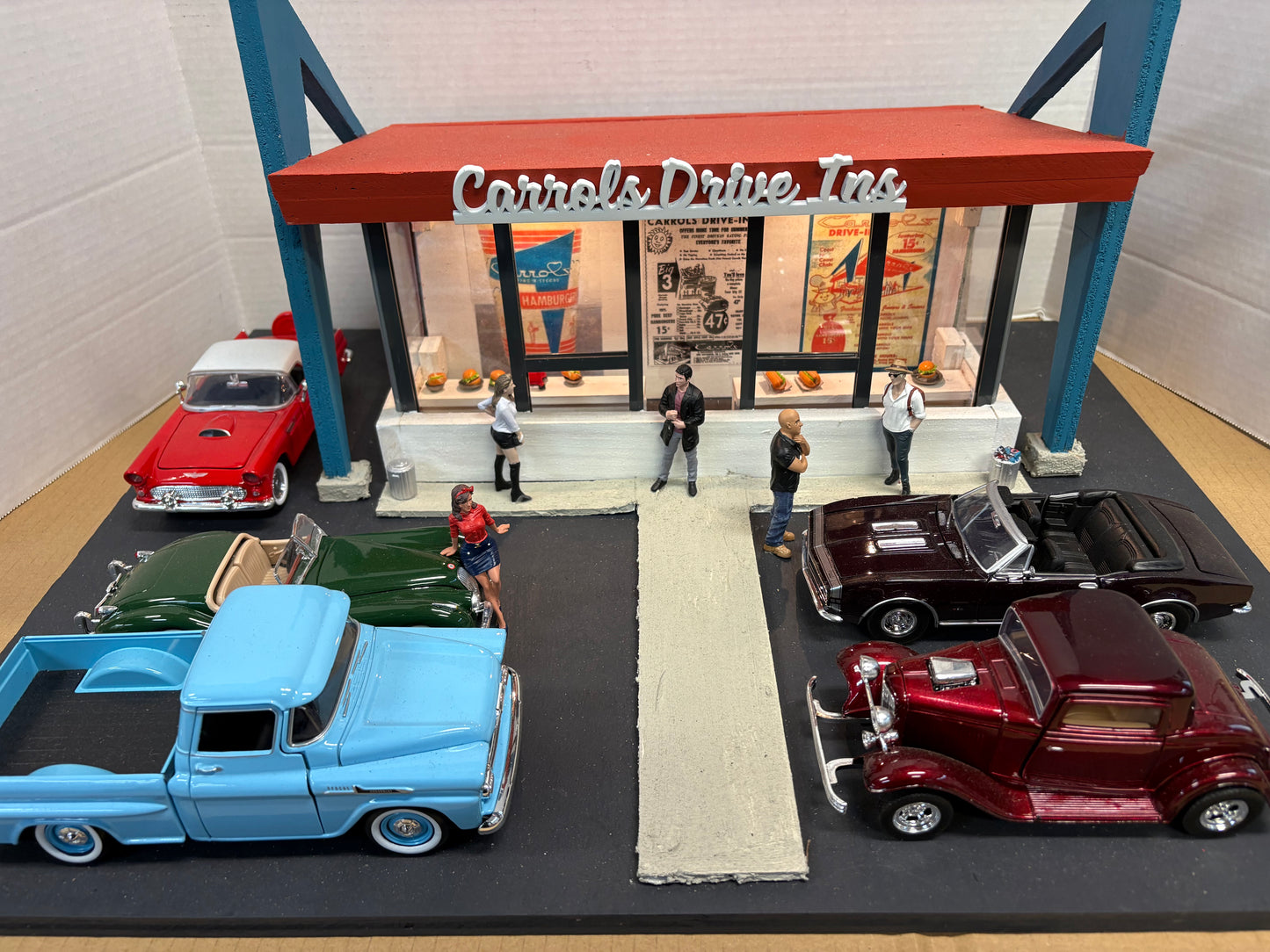 Carol's Drive in diorama 1/24 scale one off