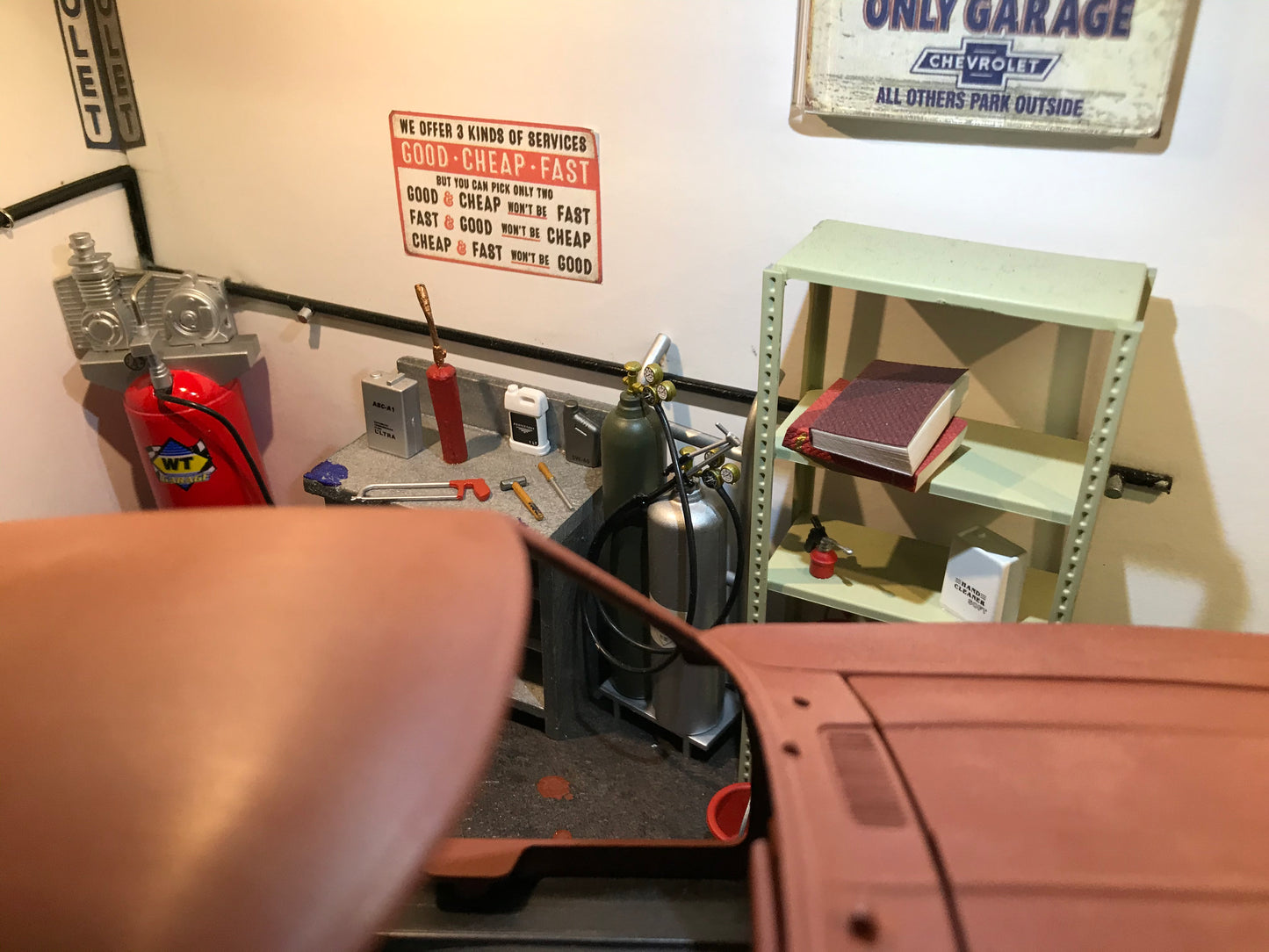 1967 Z28 Camaro Restoration Diorama