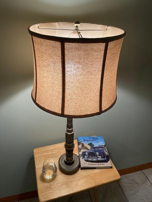 Handmade Jaguar Transmission Shaft Table Lamp