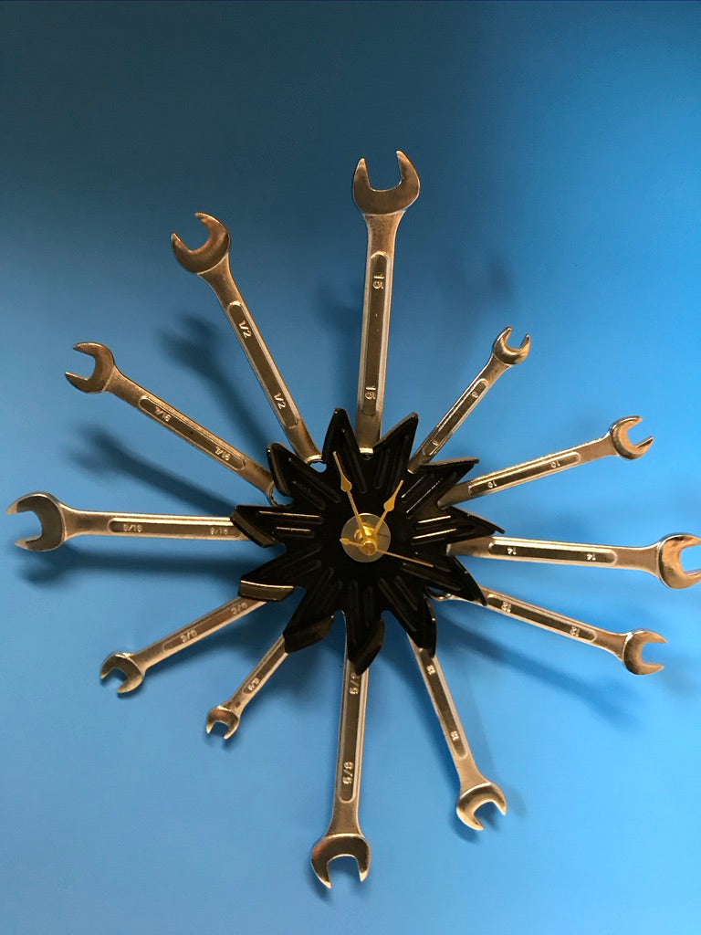 Open End Wrench Wall Clock