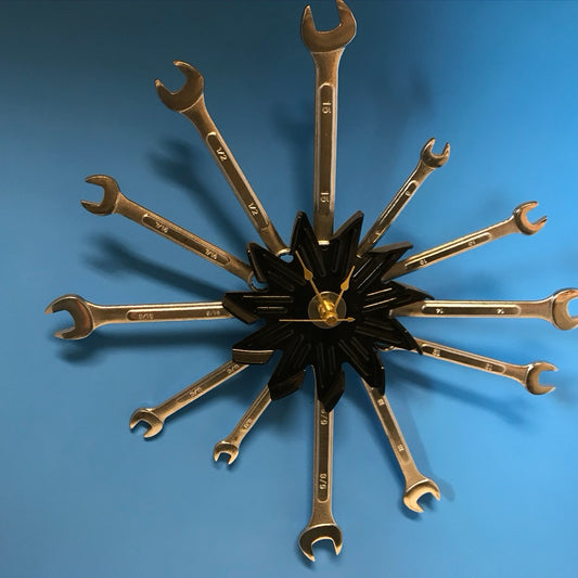 Open End Wrench Wall Clock